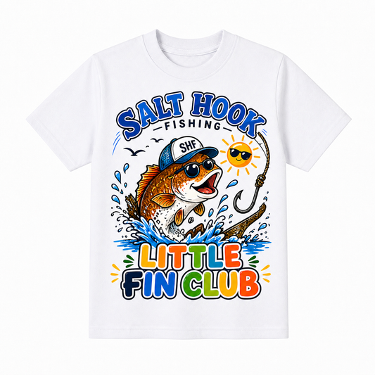 Pre- order- Little Fin Club – Salty Catch Tee
