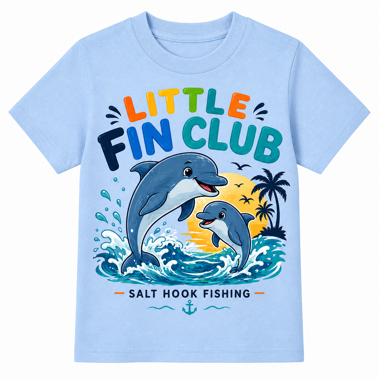 Little Fin Club – Sunset Splash Tee