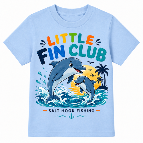 Little Fin Club – Sunset Splash Tee