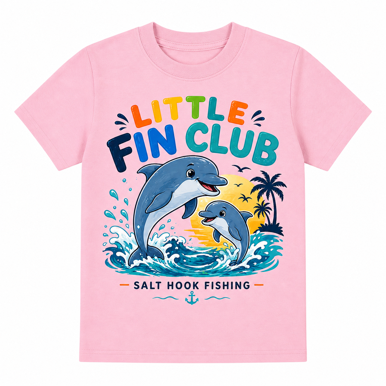 Little Fin Club – Sunset Splash Tee