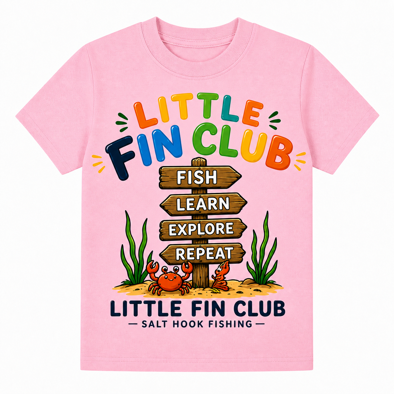 Little Fin Club – Fish Learn Explore Tee