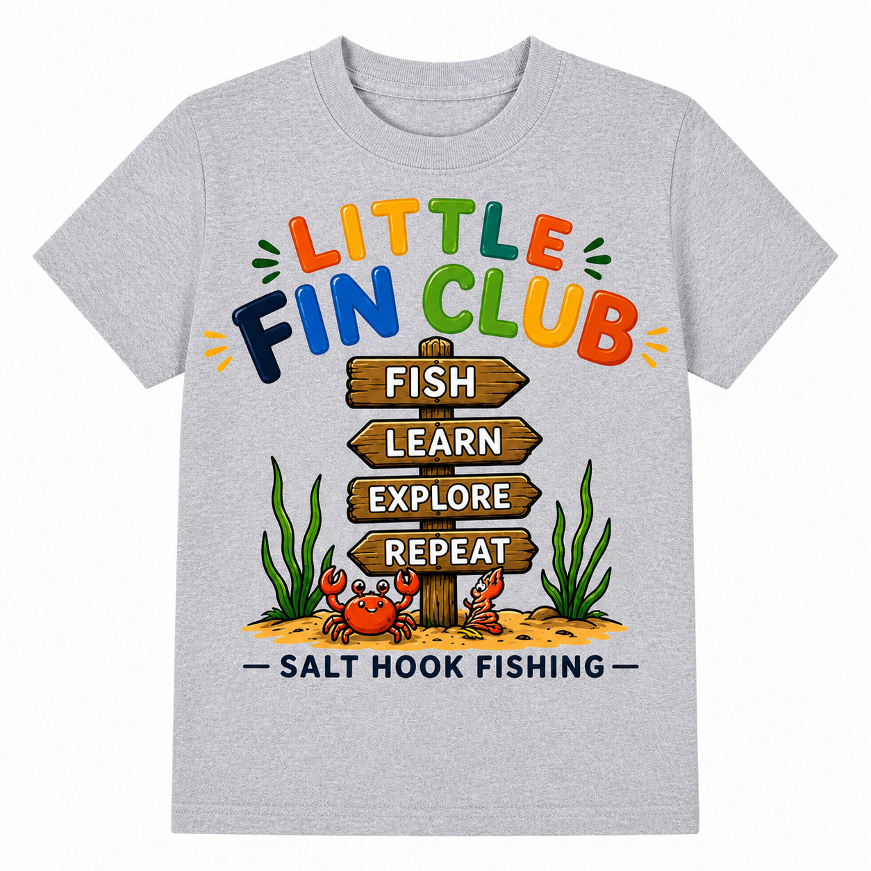 Little Fin Club – Fish Learn Explore Tee